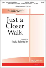 Just a Closer Walk SATB choral sheet music cover